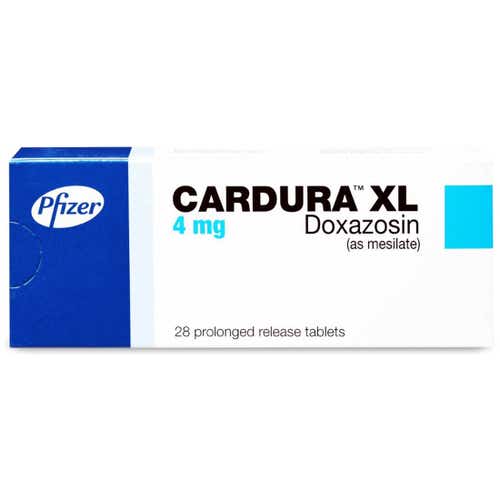 Cardura XL 4 mg 28 tablet ilaç kutusu ön yüzü