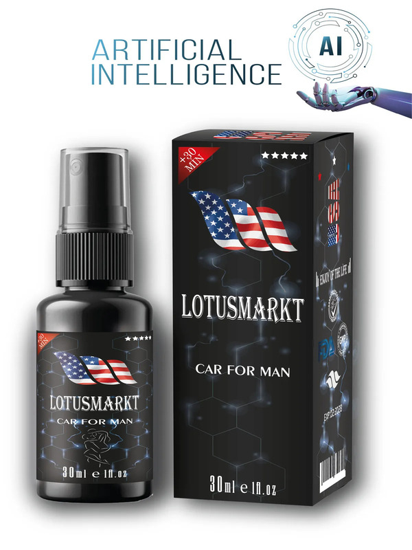 Lotusmarkt Hunter Love Geciktirici Sprey şişesi ve ambalajı