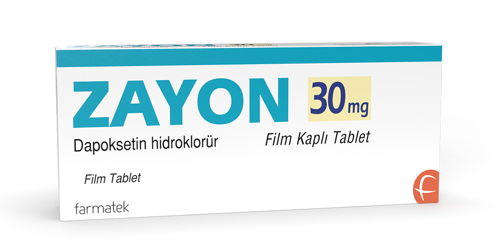 Zayon 30 mg 30 tabletlik ilaç kutusunun ön yüzü